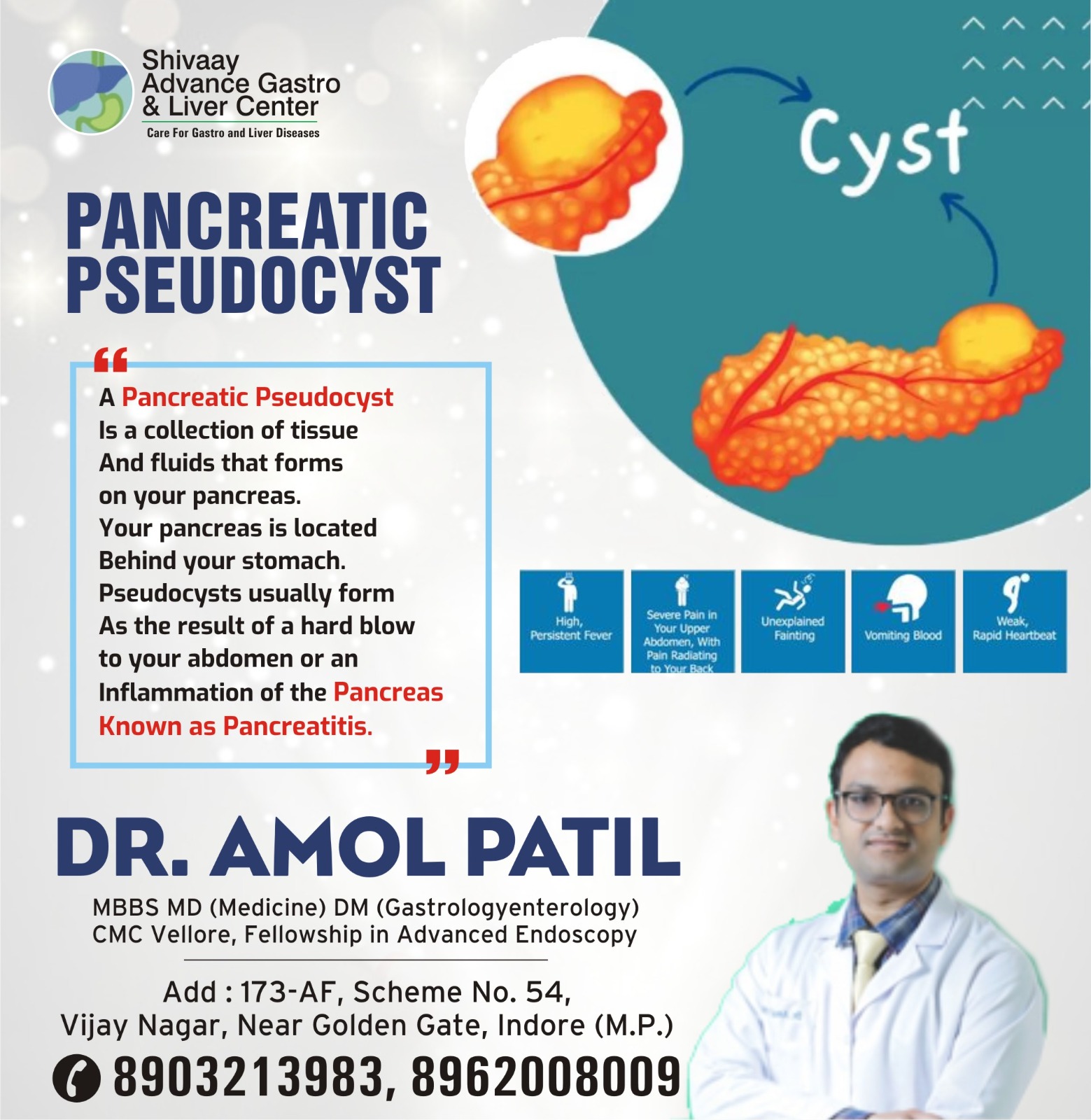 Doctor For Pancreatic Pseudocyst Treatment in Indore